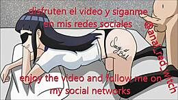 Hinata Hyuga si užíva kričanie počas análneho sexu s veľkým penisom
