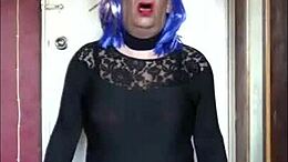 A shy crossdresser records himself drinking his own urine and hopes to drink yours