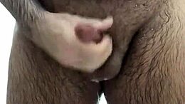 Gay masturbation in the shower with a huge cumshot