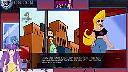 Bimbo blonde enjoys comic cartoon porn with big ass
