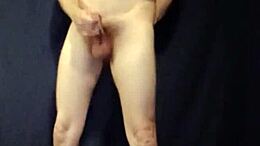 Solo gay masturbation with a happy ending.