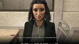 3D animated threesome with big boobs and big ass at work