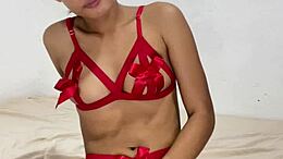 Schöne Amateure befriedigen sich selbst mit einem Dildo