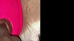Big ass BBW gets a facial cumshot in this amateur video