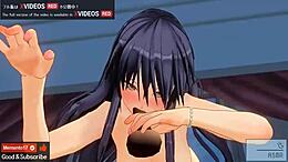 Knackiger Mann mittleren Alters und molliger Liebhaber auf japanischem Hentai