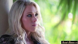A mature beauty tempts her stepson in a steamy encounter