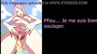 Sarada and Sakura's wild futanari and pissplay session