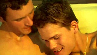 European twinks cumming together in a wild orgy
