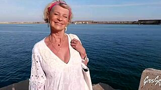 Eva's European beauty shines in 3some with amateur grandmothers