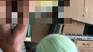 I repaid my neighbor's help with a deepthroat blowjob
