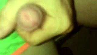 Small cock masturbation in pajamas