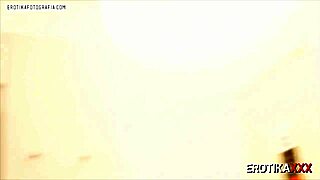 Brazilian babe gives a sensual blowjob and gets covered in cum