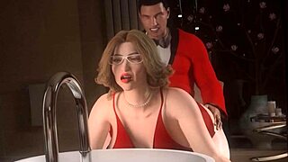 Cartoon MILF gets pounded hard by horny men