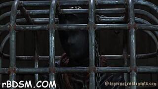 A couple’s BDSM slave in erotic movie scenes