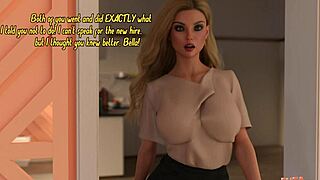 Redhead and brunette girls caught cheating by blonde beauty in cartoon porn