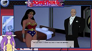 Big tits redhead in hot anime game