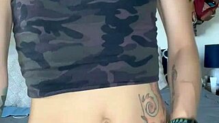 Wife pleasures herself with toy