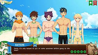 Public beach adventure continues with Asian hunk Yoichi