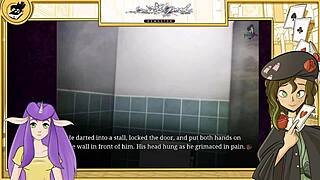 Muscular Japanese bodybuilder gets it hard in the pool in Yaoi game