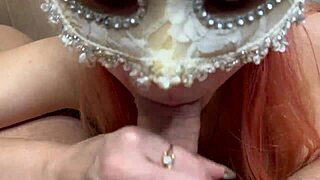 18-year-old virgin gives deepthroat and creampie to delivery guy