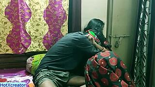 Hot Indian bhabhi in classic sex with husband's brother