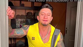 Gay hunk Freddy Salvador gets his ass pounded hard