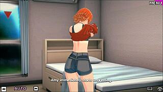 3D animated schoolgirls in hot action