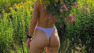 Hey gorgeous, why walk in nature with those small tits exposed?