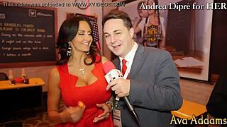 Ava Addams with her succulent tits in a Playboy video