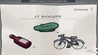 French teacher seduces student in visual novel-style porn video