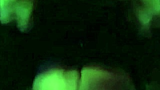 Hot pregnant girl dances seductively and swallows up