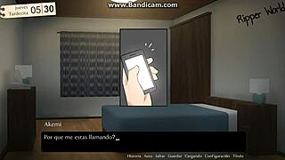 A pregnant woman is happy while her father-in-law is having sex with her in this anime creampie scene