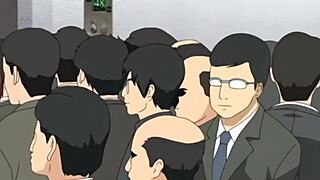 Public elevator grope and anal sex with a secretary