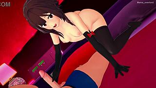 hey, ready to see adult megumin in bikini getting wild in hotel hentai?