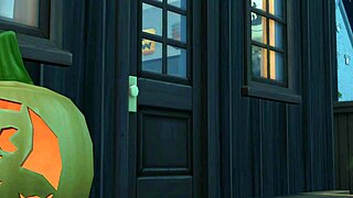 A Halloween themed video with The Sims 4 and a Screaming 1:1996 intro parody