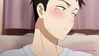 Virgin teen's first blowjob with horny step-sis in 3D hentai