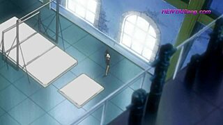 Public BDSM orgy with a horny woman wolf in anime