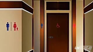 Public elevator affair with a horny teen