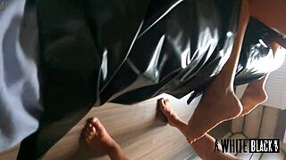 Bdsm slave gets double penetration and fist for orgasm