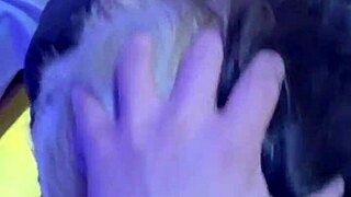 Natural tits bounce while getting blown and fucked