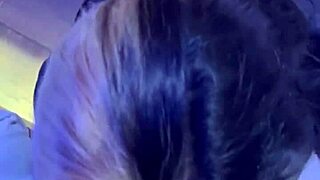 Natural tits bounce while getting blown and fucked