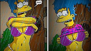Marge gets a hardcore gangbang in this adult comic