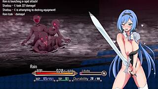 Protagonista takes a bath and masturbates in the anime
