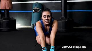 Young fitness enthusiast enjoys hardcore blowjobs at the gym