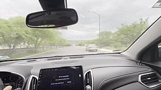 I meet a beautiful woman with a great ass while waiting for a taxi and we have sex in the car