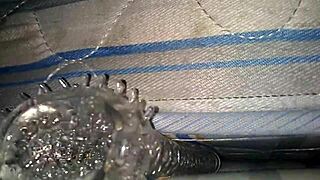 Masturbating with my rubber toy, a common playful act