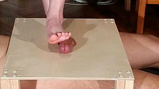 Hey, wanna see domina stomp cock with bare feet in HD?