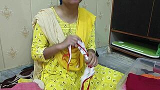 Father-in-law bangs step daughter in shocking hindi audio!