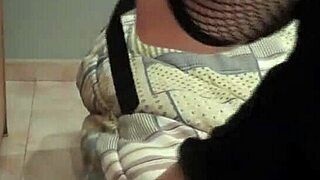 damn! huge-titted latina oils up and masturbates with a dildo