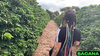 Comendo Ela Dentro do Mato in Wild Outdoor Scene
